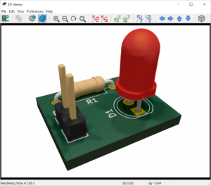 Kicad 3D viewer