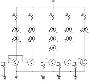 Electronics project LED display