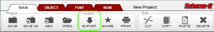 Schemeit export button