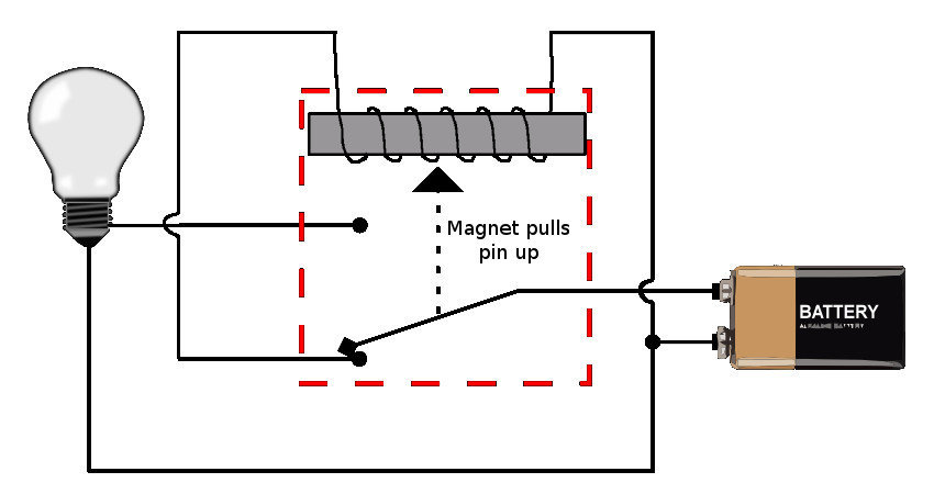 Flashing Light Circuit Using Relays