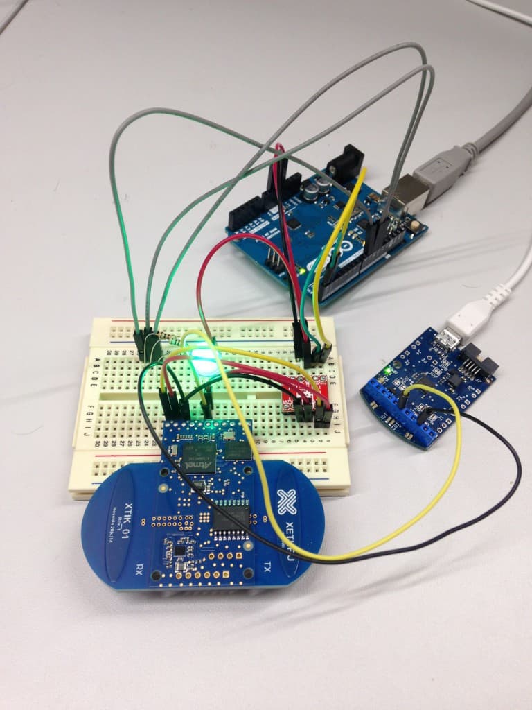 Arduino radar on a breadboard