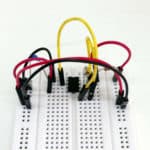 breadboard with components
