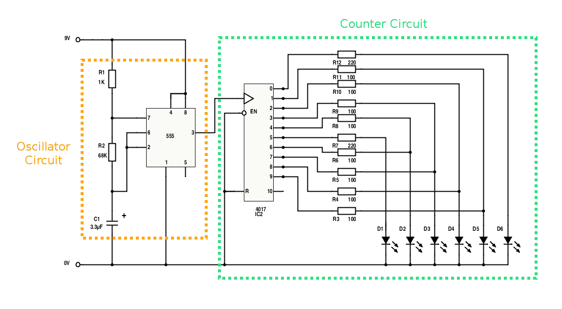 Build The Knight Rider Light Bar Circuit With LEDs wiring boat diagram free download schematic 