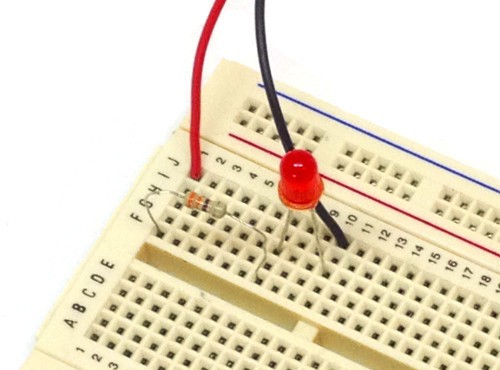 LED with resistor