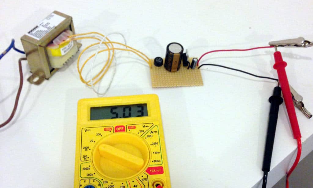 5V power supply circuit working