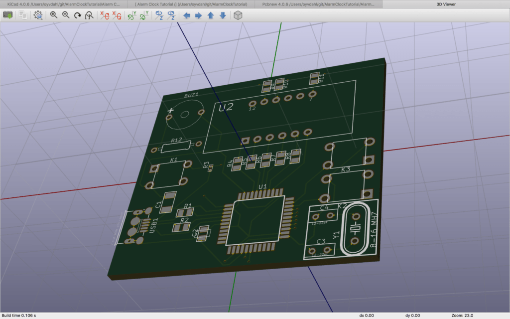 3D Viewer in Kicad