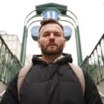 oyvind dahl standing by the berlin subway