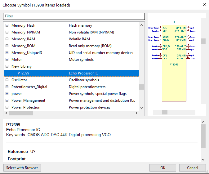 Adding the edited kicad symbol back to schematics