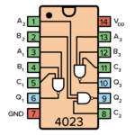 CD4023 pinout