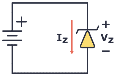 Reverse-biased zener diode