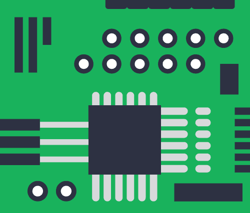 Illustration of a PCB