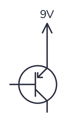 PNP transistor circuit design step 1