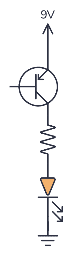 PNP transistor circuit design step 2