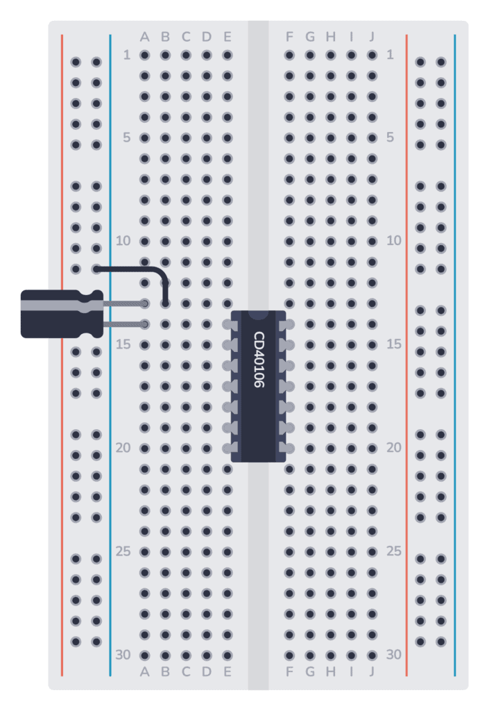 Build Instructions: The Blinking Light Circuit Circuit Diagram