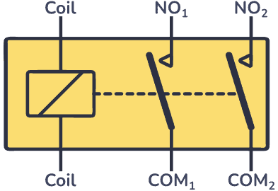 DPST Relay symbol