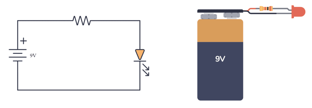 Basic electronics skills: Building circuits from schematic